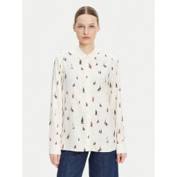 Tommy Hilfiger Риза WW0WW44036 Екрю Relaxed Fit