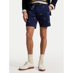 Polo Ralph Lauren Шорти от плат 710963496001 Тъмносин Straight Fit