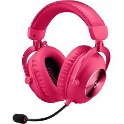 Безжични Геймърски слушалки Logitech PRO X 2 Magenta