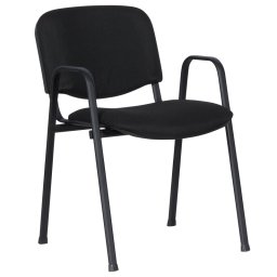 Посетителски стол Sonata 1137 LUX - черен