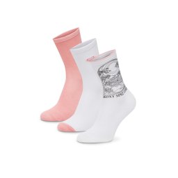 Roxy Дълги чорапи AS_ROXY_05W_SS25 (3-PACK) Розов