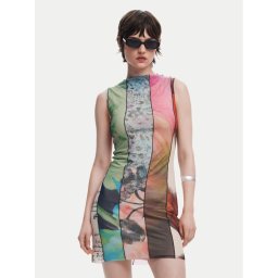 Desigual Ежедневна рокля St. Johns 25SWVK01 Цветен Slim Fit