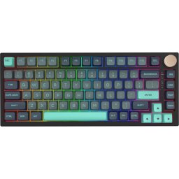 VGN безжична геймърска механична клавиатура N75 PRO Caribbean Blue - Kailh Vaporwave Switches, RGB