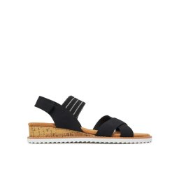 Skechers Сандали BOBS Desert Kiss-Shore Enough 114130/BLK Черен