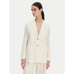 TWINSET Сако 251TT2140 Екрю Slim Fit