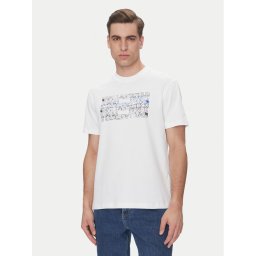 Karl Lagerfeld Jeans Тишърт A2M17038 Бял Regular Fit
