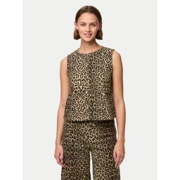 Pieces Блуза Salume 17158200 Кафяв Relaxed Fit