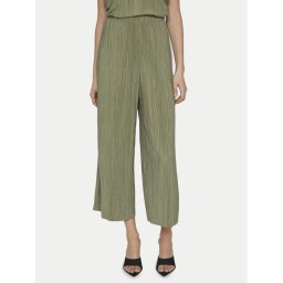 Vila Панталони тип кюлоти Plisa 14096324 Зелен Regular Fit