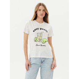 ONLY Тишърт Kita 15349150 Бял Regular Fit