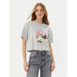 ONLY Тишърт Mickey Minnie 15348126 Сив Regular Fit