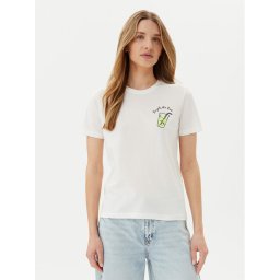 ONLY Тишърт Kita 15349150 Бял Regular Fit