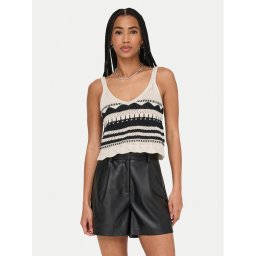 ONLY топ Merida 15344404 Черен Regular Fit