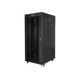 Lanberg rack cabinet 19" free-standing 27U/800x1000 (flat pack) with glass