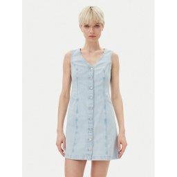 Levi's® Дънкова рокля Vianna Vest 001WL-0000 Светлосиньо Regular Fit