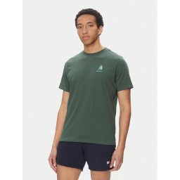 Helly Hansen Тишърт Shoreline 54601 Зелен Regular Fit