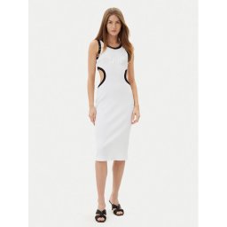 Liu Jo Лятна рокля VA5043 J4822 Бял Regular Fit