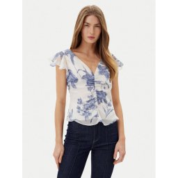 Guess Блуза W5GH86 WCWF2 Бял Classic Fit