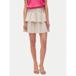 Vero Moda Мини пола Luna 10309768 Бежов Regular Fit