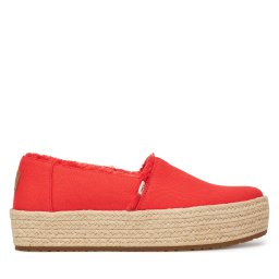 Еспадрили Toms Valencia Platform 10021919 Червен