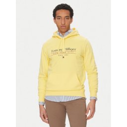 Tommy Hilfiger Суитшърт Center Stack MW0MW38672 Жълт Regular Fit