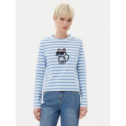 KARL LAGERFELD Блуза A1W17137 Син Regular Fit