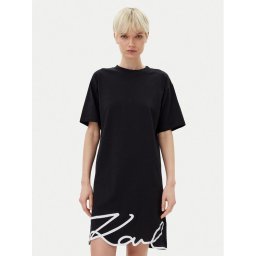 KARL LAGERFELD Ежедневна рокля A1W13001 Черен Regular Fit