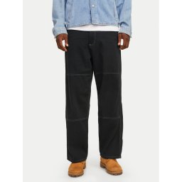 Jack & Jones Текстилни панталони Owen 12273515 Черен Baggy Fit