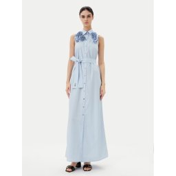 KARL LAGERFELD Лятна рокля A2W13004 Светлосиньо Regular Fit