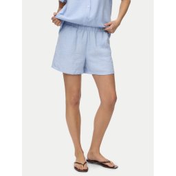 Vero Moda Шорти от плат Melaney 10325868 Син Loose Fit