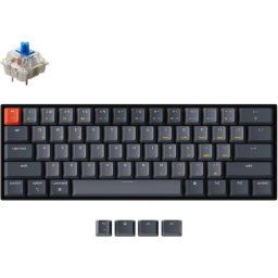 Геймърска Механична клавиатура Keychron K12 Hot-Swappable 60% Gateron Blue Switch RGB LED ABS