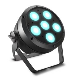 LED прожектор Cameo ROOT PAR 6, 12W, 1800 lm, 3000K, RGBWA + UV цветов спектър, за под