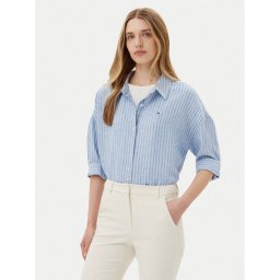 Tommy Hilfiger Риза WW0WW46169 Син Loose Fit