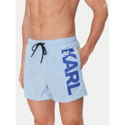 KARL LAGERFELD Плувни шорти A1M46013 Син Regular Fit