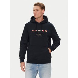 Tommy Hilfiger Суитшърт Multi Flags MW0MW38666 Тъмносин Regular Fit
