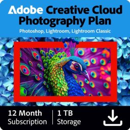 Adobe Creative Cloud Photography Plan 1 TB 1 Година