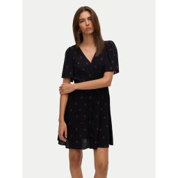 Vero Moda Лятна рокля Alba 10292845 Черен Regular Fit