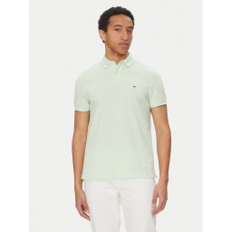 Tommy Hilfiger Тениска с яка и копчета 1985 MW0MW17770 Зелен Regular Fit