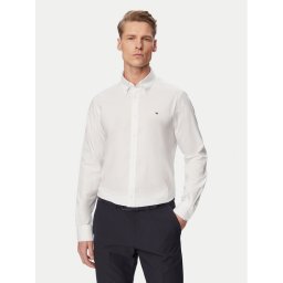 Tommy Hilfiger Риза MW0MW38658 Бял Slim Fit