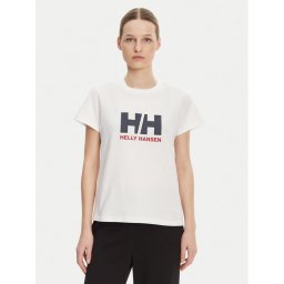 Helly Hansen Тишърт Logo 54593 Бял Regular Fit