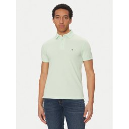 Tommy Hilfiger Тениска с яка и копчета 1985 MW0MW17771 Зелен Slim Fit