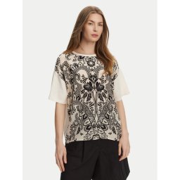 Weekend Max Mara Тишърт Pampas 2515941082 Бежов Relaxed Fit