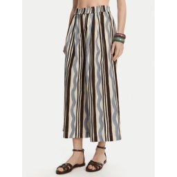 Weekend Max Mara Панталони тип кюлоти Virgin 2515131102 Светлосиньо Relaxed Fit