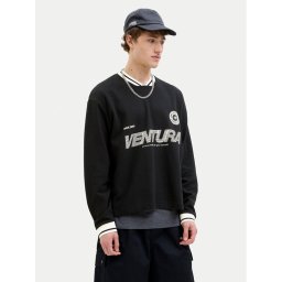Jack & Jones Суитшърт Horizon 12278566 Черен Oversize