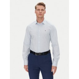 Tommy Hilfiger Риза MW0MW38961 Светлосиньо Slim Fit