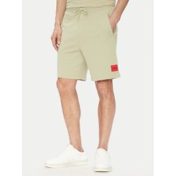 HUGO Спортни шорти Diz222 50466196 Зелен Regular Fit