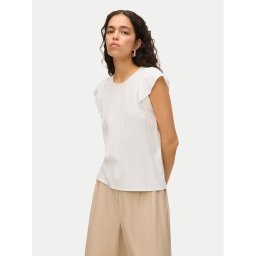 Vero Moda Блуза Bella 10325248 Бял Standard Fit