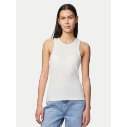 Pieces топ Ruka 17133673 Бял Slim Fit