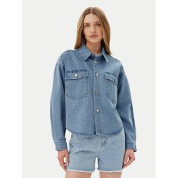 Pieces Дънково яке Tamra 17157410 Син Regular Fit