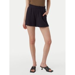 Vero Moda Шорти от плат Natali 10279687 Черен Baggy Fit