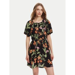 Roxy Лятна рокля ERJWD03869 Черен Regular Fit